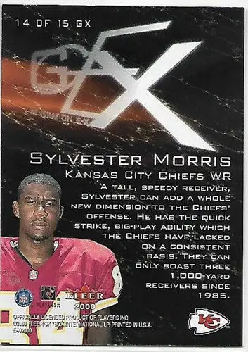 2000 Fleer E-X Generation E-X #14 Sylvester Morris NM-MT Chiefs - Football Card Single