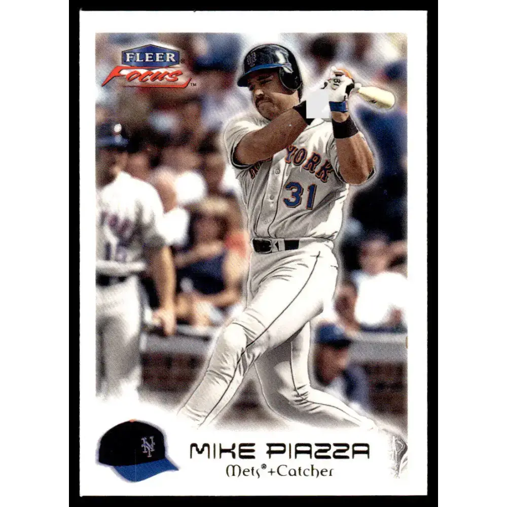 2000 Fleer Focus #109 Mike Piazza EX/NM New York Mets Baseball Card - Baseball Card Single