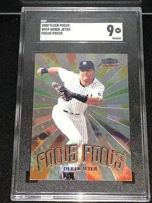 2000 Fleer Focus Pocus Insert #9FP Derek Jeter New York Yankees HOF SGC 9 MINT - Baseball Card Single