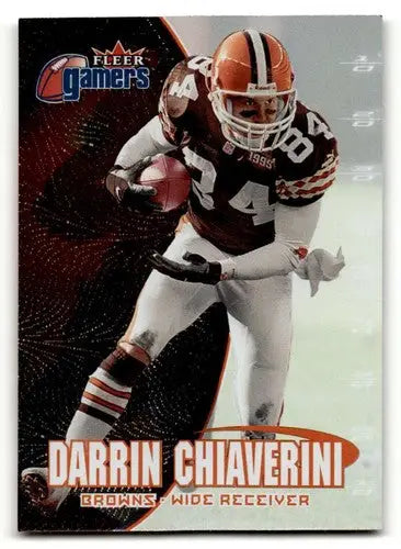Original gloss Fleer Gamers Darrin Chiaverini football card from 2000 Fleer Gamers series