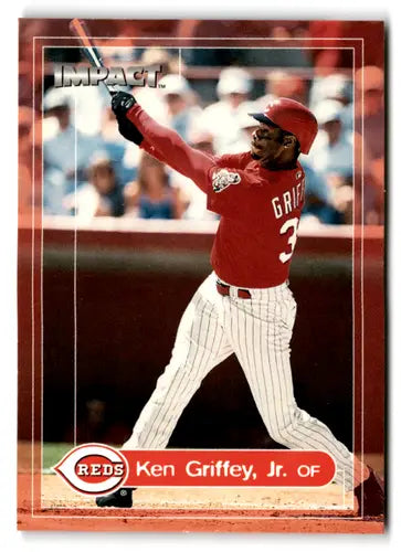 2000 Fleer Impact #100 Ken Griffey Jr. NM Near Mint Reds ID:77311 - Baseball Card Single