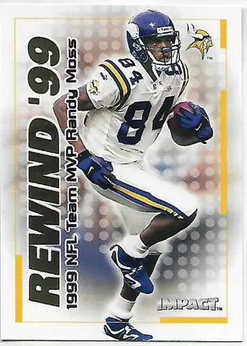 2000 Fleer Impact Rewind ’99 #17 Randy Moss NM Near Mint Vikings - Football Card Single