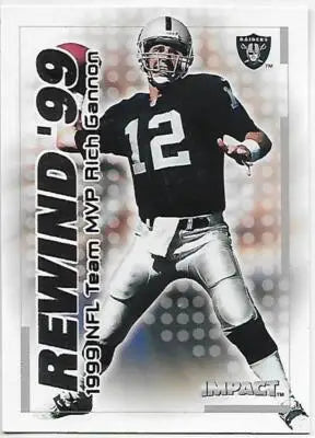 2000 Fleer Impact Rewind ’99 #22 Rich Gannon NM Near Mint Raiders - Football Card Single