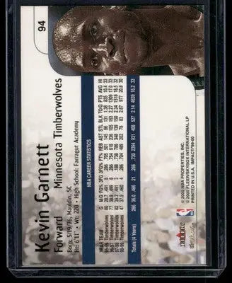 2000 Fleer Kevin Garnett #94 Basketball - Basketball Card Single