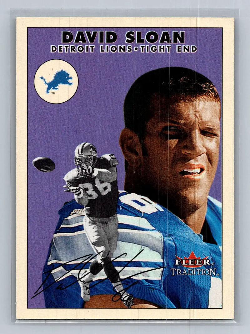2000 Fleer Tradition #185 David Sloan Detroit Lions - Football Card Single