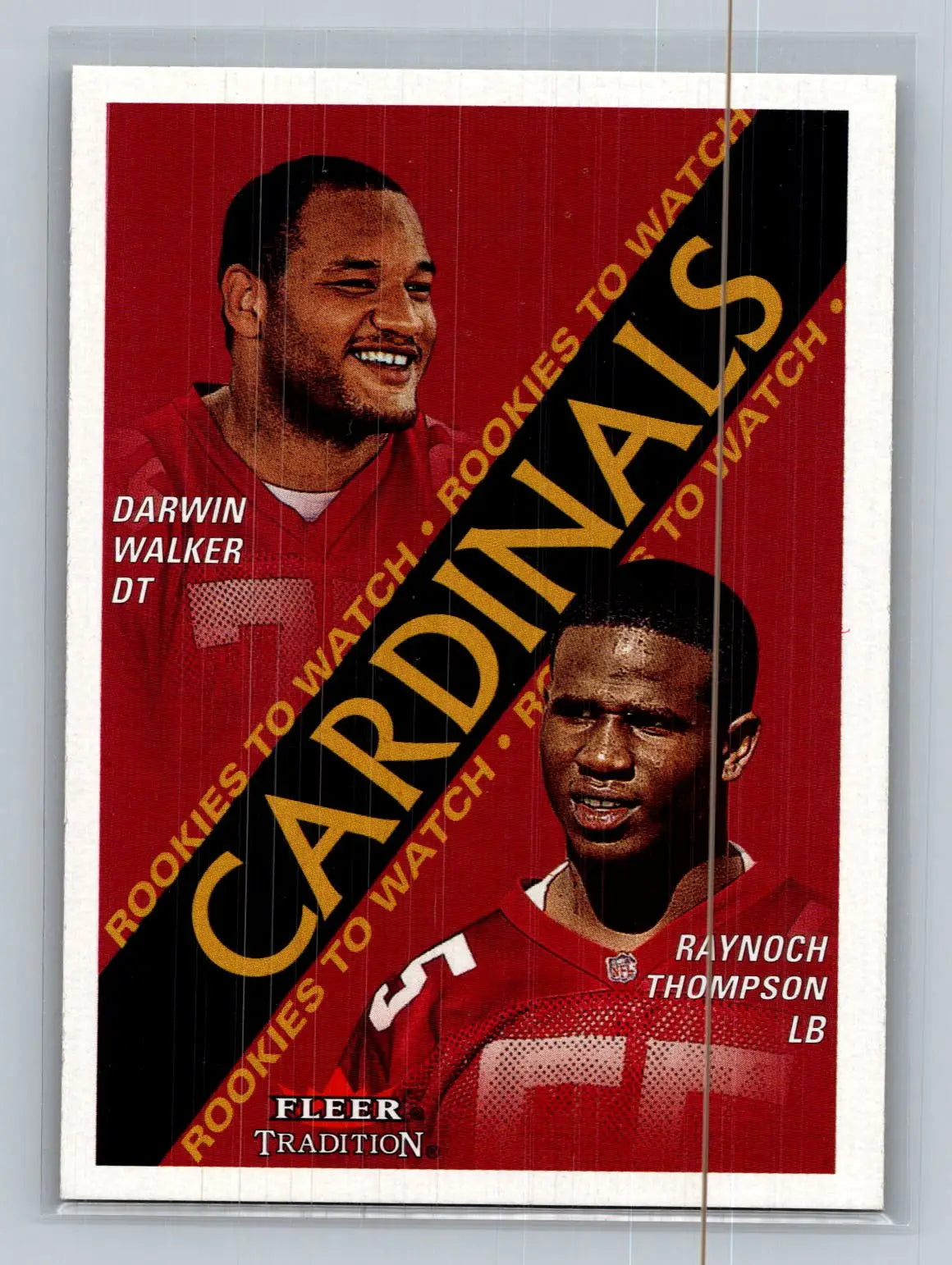 2000 Fleer Tradition #335 Darwin Walker / Raynoch Thompson Cardinals Rookie - Football Card Single