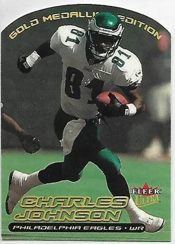 2000 Fleer Ultra Gold Medallion #35 Charles Johnson NM Near Mint Eagles - Football Card Single