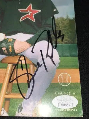 Autographed Houston Astros baseball photo featuring Jose Lima in On Deck Magazine
