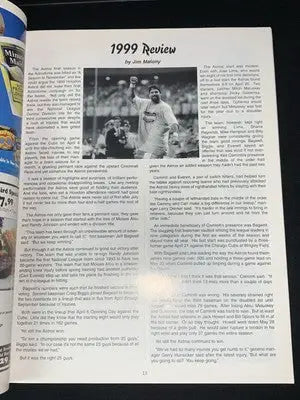 Magazine page featuring sports review about Houston Astros and Jose Lima in Deck Magazine