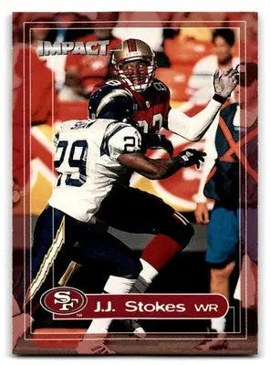 2000 Impact #109 J.J. Stokes - Football Card Single