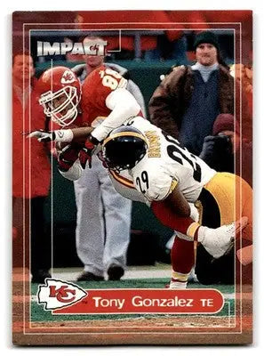 2000 Impact #191 Tony Gonzalez - Football Card Single