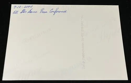 2000 Ken Griffey Jr Original Photo Cin Reds All Star Press Conf Snapshot Type 1 - Sports Memorabilia