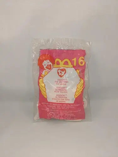 2000 McDonald’s Happy Meal Toy 16 Goochy The JellyFish Teenie Beanie Baby NIP - Action Figure & Toy