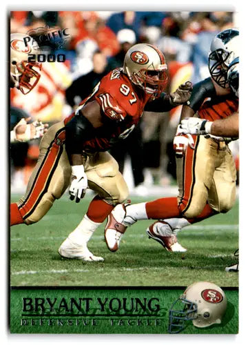 2000 Pacific #345 Bryant Young NM Near Mint 49ers ID:66928 - Football Card Single