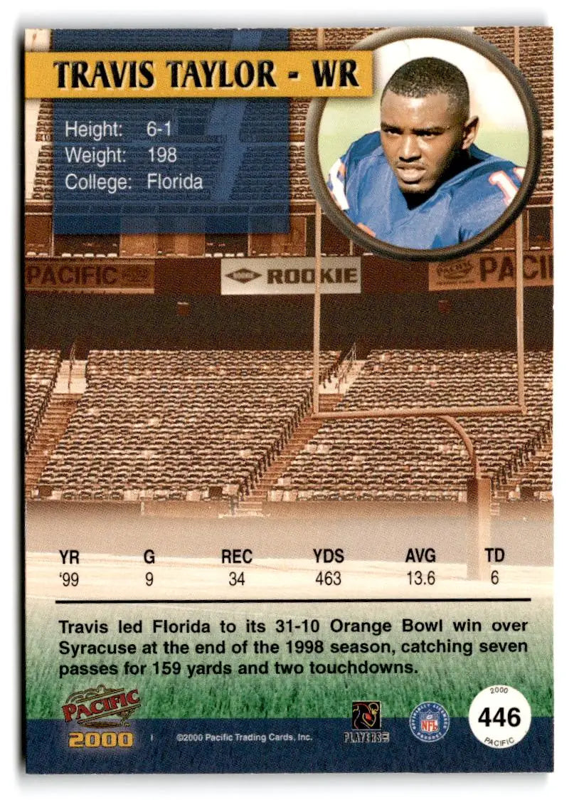 2000 Pacific #446 Travis Taylor - Football Card Single