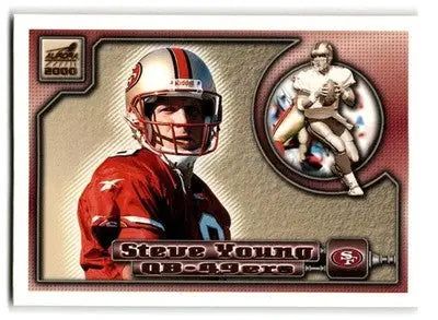 2000 Pacific Aurora #130 Steve Young - Football Card Single