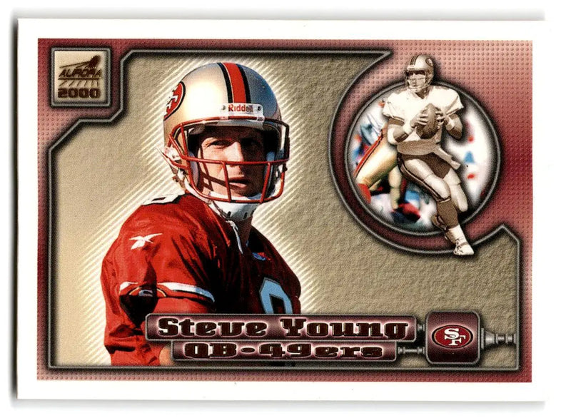 2000 Pacific Aurora #130 Steve Young - Football Card Single