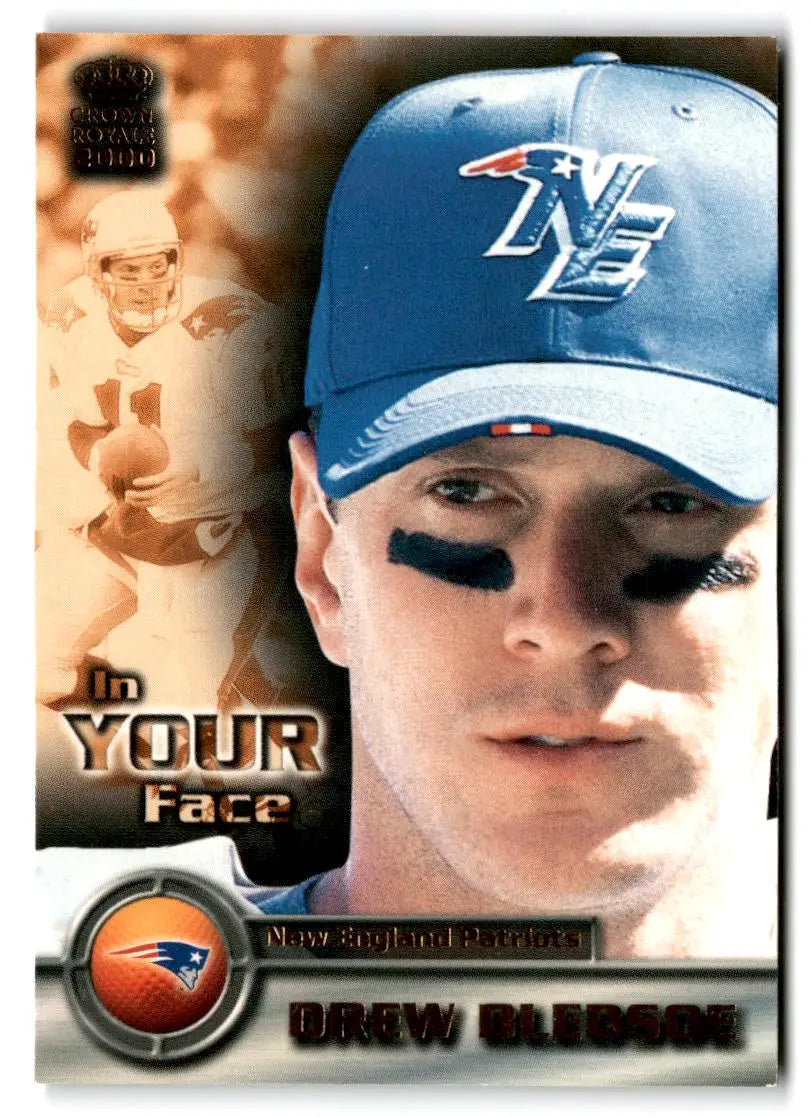2000 Pacific Crown Royale #15 Drew Bledsoe In Your Face - Football Card Single