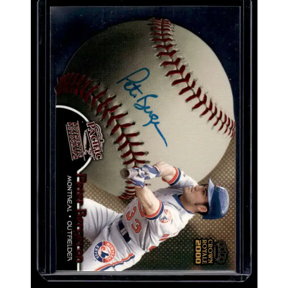2000 Pacific Crown Royale #16 Peter Bergeron Pittsburgh Pirates NM-MT Auto Baseball Card - Baseball Card Single