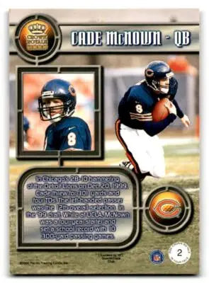 2000 Pacific Crown Royale #2 Cade McNown In Your Face - Football Card Single