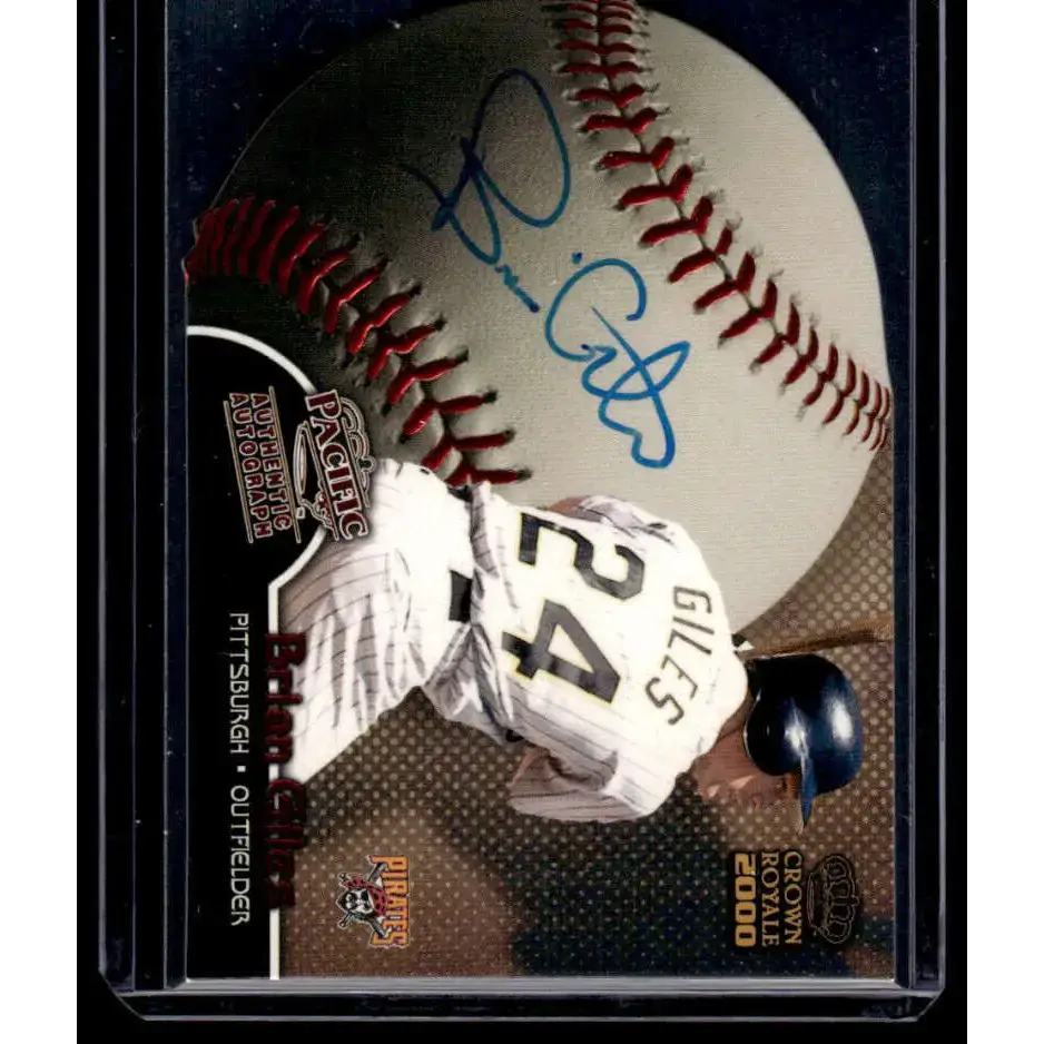 2000 Pacific Crown Royale #20 Brian Giles Pittsburgh Pirates NM-MT Auto Baseball Card - Baseball Card Single