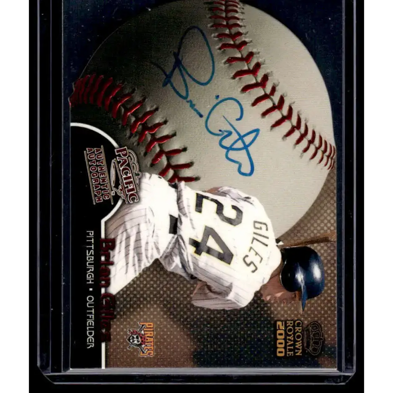 2000 Pacific Crown Royale #20 Brian Giles Pittsburgh Pirates NM-MT Auto Baseball Card - Baseball Card Single