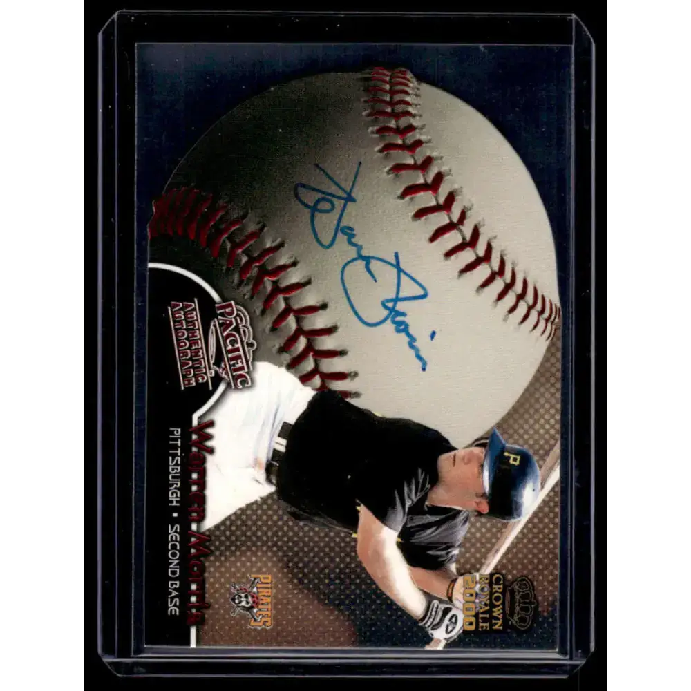 2000 Pacific Crown Royale #22 Warren Morris Pittsburgh Pirates NM-MT Auto Baseball Card - Baseball Card Single