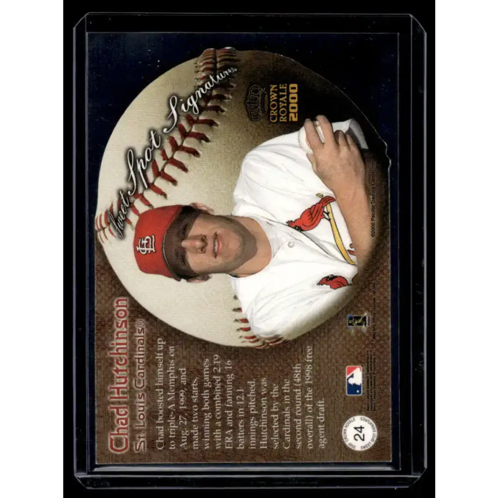 2000 Pacific Crown Royale #24 Chad Hutchinson Pittsburgh Pirates NM-MT Auto Baseball Card - Baseball Card Single
