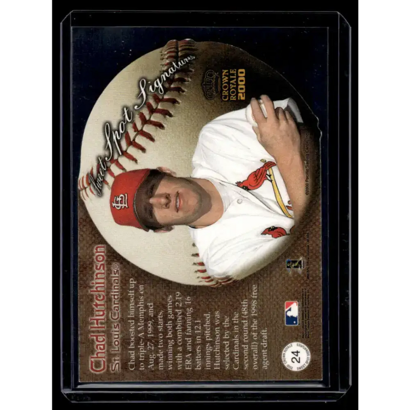 2000 Pacific Crown Royale #24 Chad Hutchinson Pittsburgh Pirates NM-MT Auto Baseball Card - Baseball Card Single