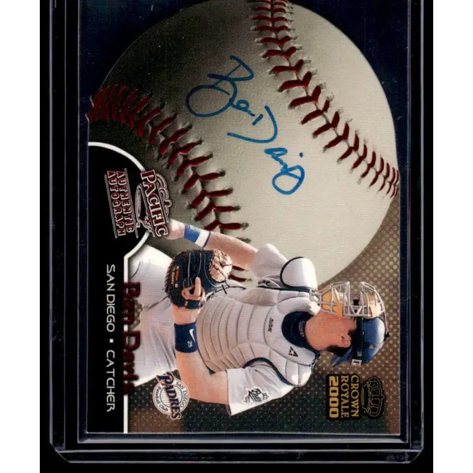 2000 Pacific Crown Royale #25 Ben Davis Pittsburgh Pirates NM-MT Auto Baseball Card - Baseball Card Single