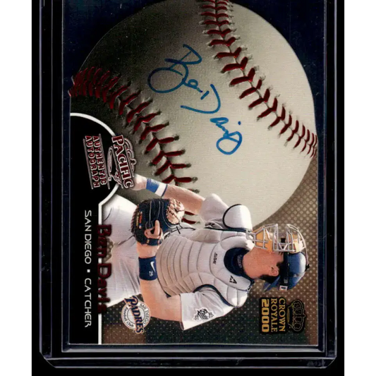 2000 Pacific Crown Royale #25 Ben Davis Pittsburgh Pirates NM-MT Auto Baseball Card - Baseball Card Single