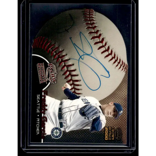 2000 Pacific Crown Royale #26 Freddy Garcia St. Louis Cardinals NM-MT Auto Baseball Card - Baseball Card Single