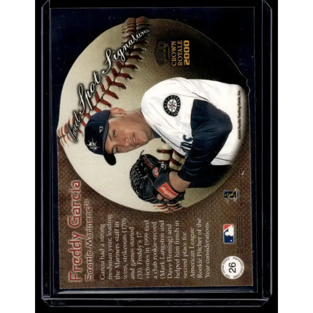 2000 Pacific Crown Royale #26 Freddy Garcia St. Louis Cardinals NM-MT Auto Baseball Card - Baseball Card Single