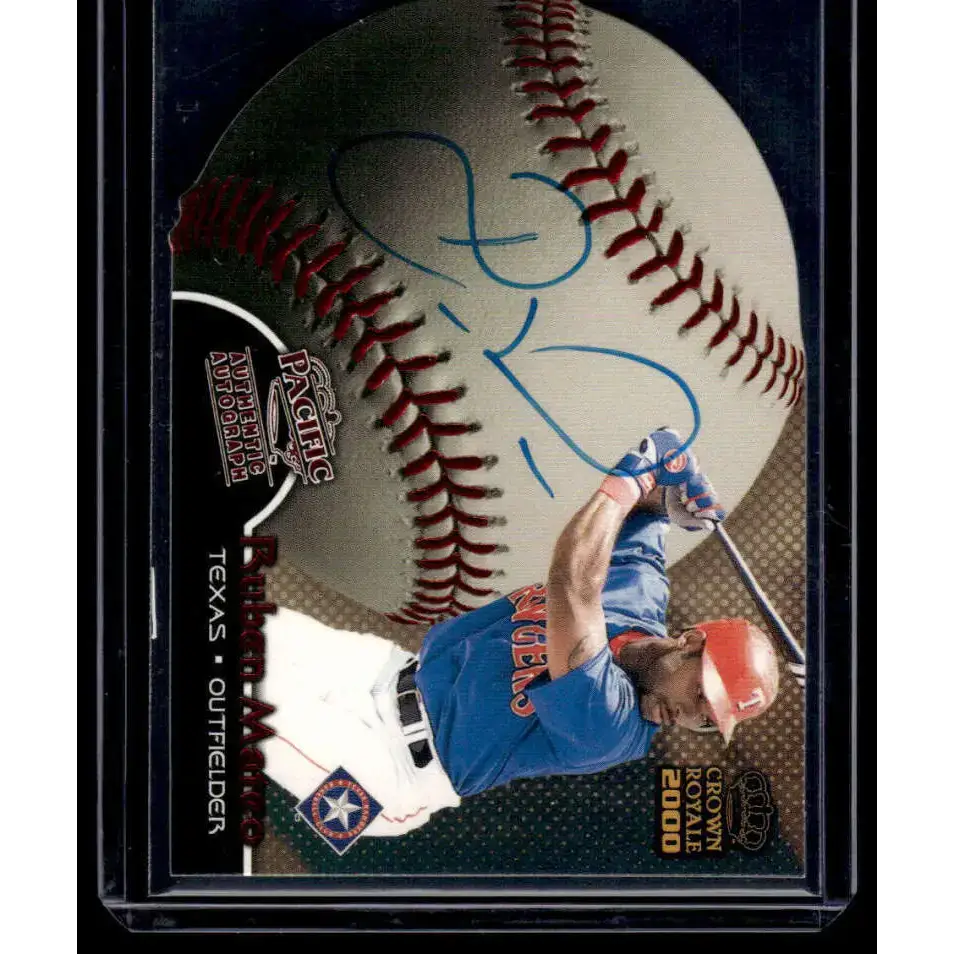 2000 Pacific Crown Royale #28 Ruben Mateo Texas Rangers NM-MT Auto Baseball Card - Baseball Card Single