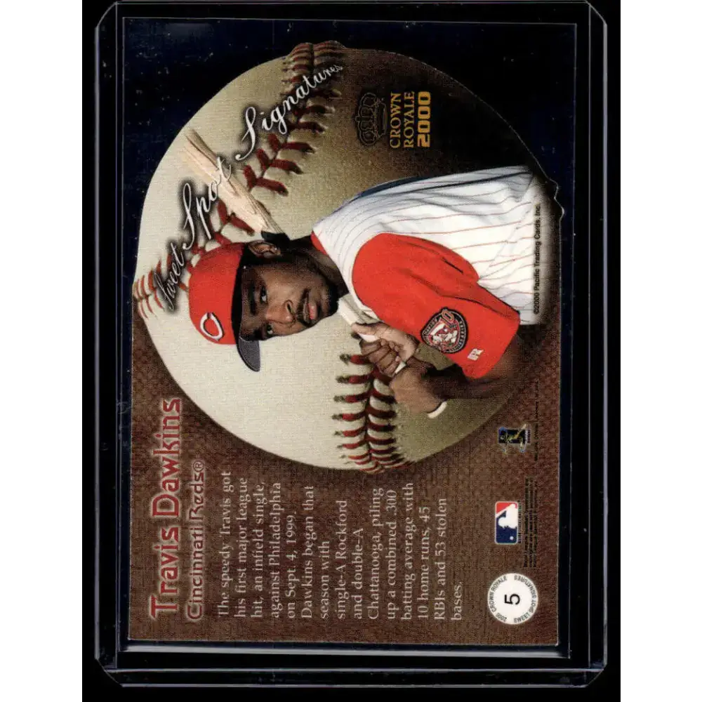 2000 Pacific Crown Royale #5 Travis Dawkins Pittsburgh Pirates NM-MT Auto Baseball Card - Baseball Card Single