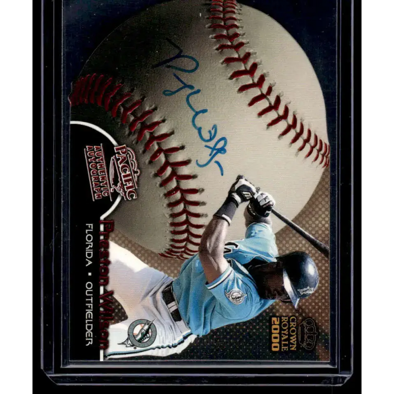 2000 Pacific Crown Royale #9 Preston Wilson Texas Rangers NM-MT Auto Baseball Card - Baseball Card Single
