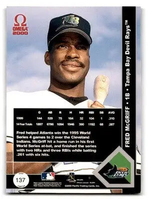 2000 Pacific Omega #137 Fred McGriff - Baseball Card Single