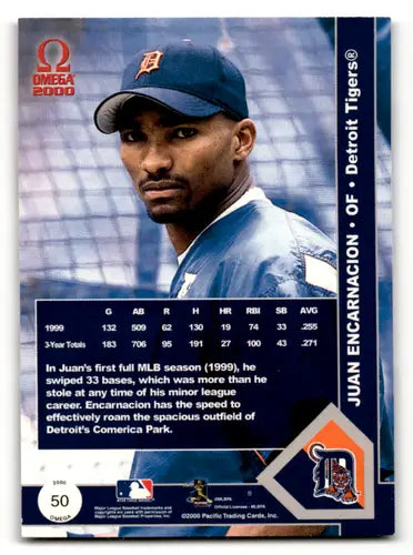 2000 Pacific Omega #50 Juan Encarnacion NM-MT Tigers ID:58830 - Baseball Card Single