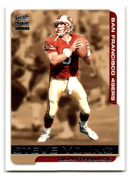 2000 Pacific Paramount #216 Steve Young - Football Card Single