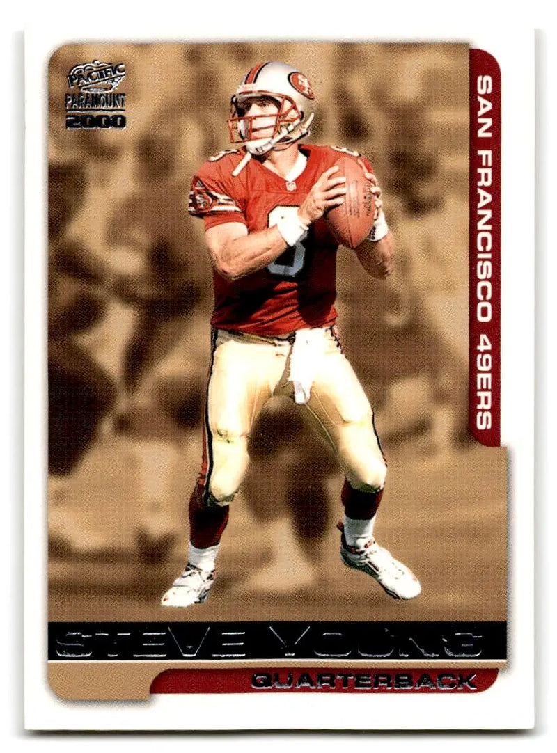 2000 Pacific Paramount #216 Steve Young - Football Card Single