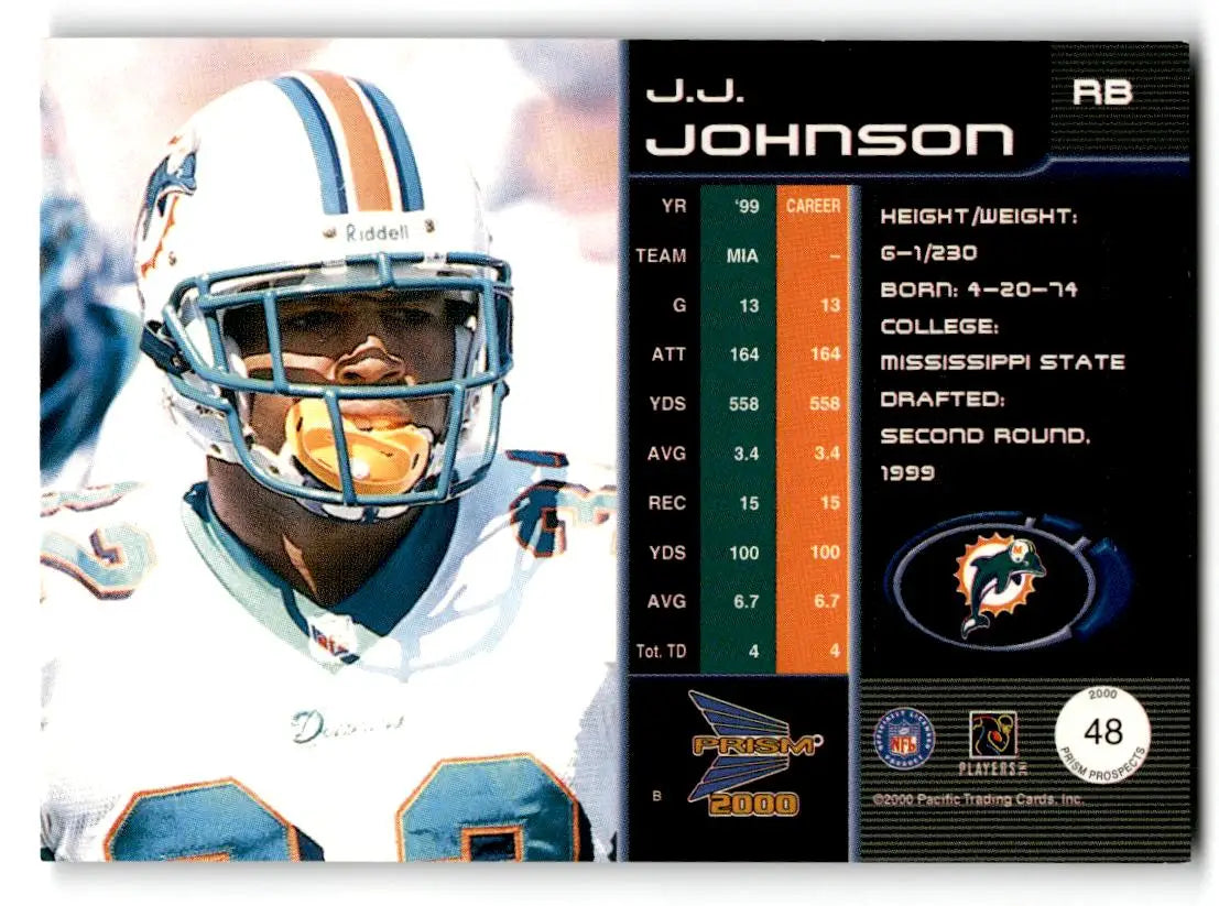 2000 Pacific Prism Prospects #48 J.J. Johnson - Football Card Single