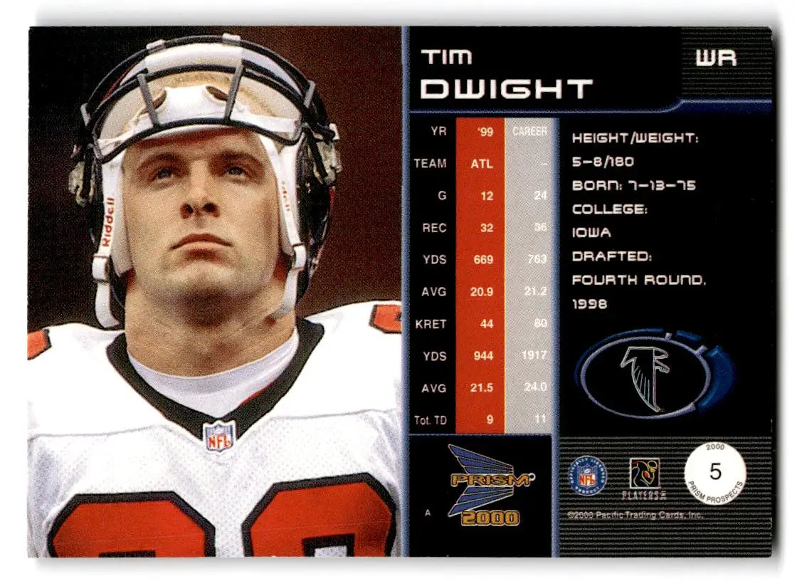 2000 Pacific Prism Prospects #5 Tim Dwight - Football Card Single