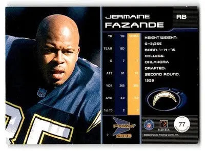 2000 Pacific Prism Prospects #77 Jermaine Fazande - Football Card Single