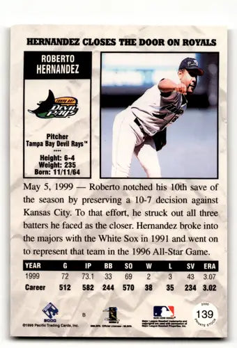 2000 Pacific Private Stock #139 Roberto Hernandez EX/NM Devil Rays ID:58855 - Baseball Card Single