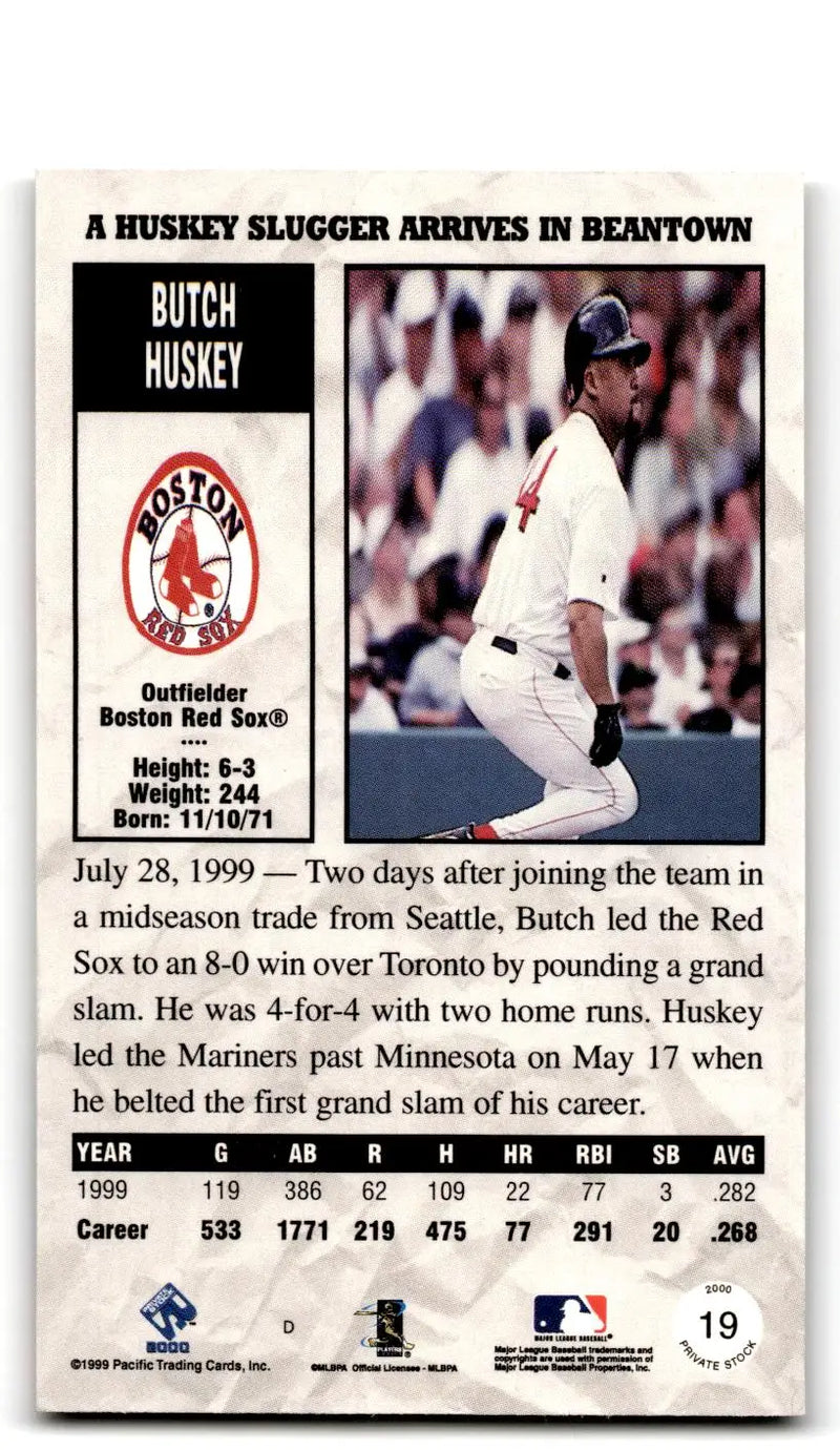 2000 Pacific Private Stock #19 Butch Huskey - Baseball Card Single