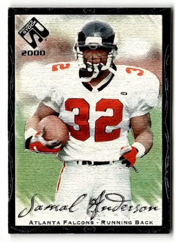 Jamal Anderson football card from 2000 Pacific Private Stock Silver series in Near Mint condition