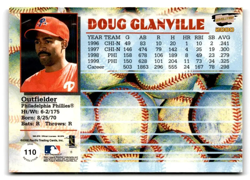2000 Pacific Revolution #110 Doug Glanville - Baseball Card Single