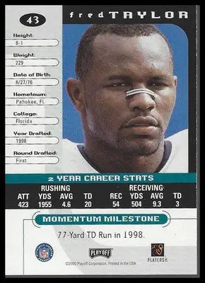 2000 Playoff Momentum #43 Fred Taylor