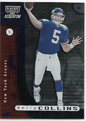 2000 Playoff Momentum #61 Kerry Collins NM-MT NY Giants - Football Card Single