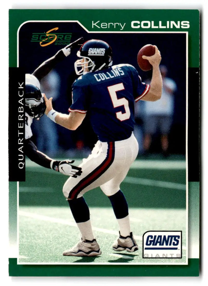 2000 Score #132 Kerry Collins - Football Card Single